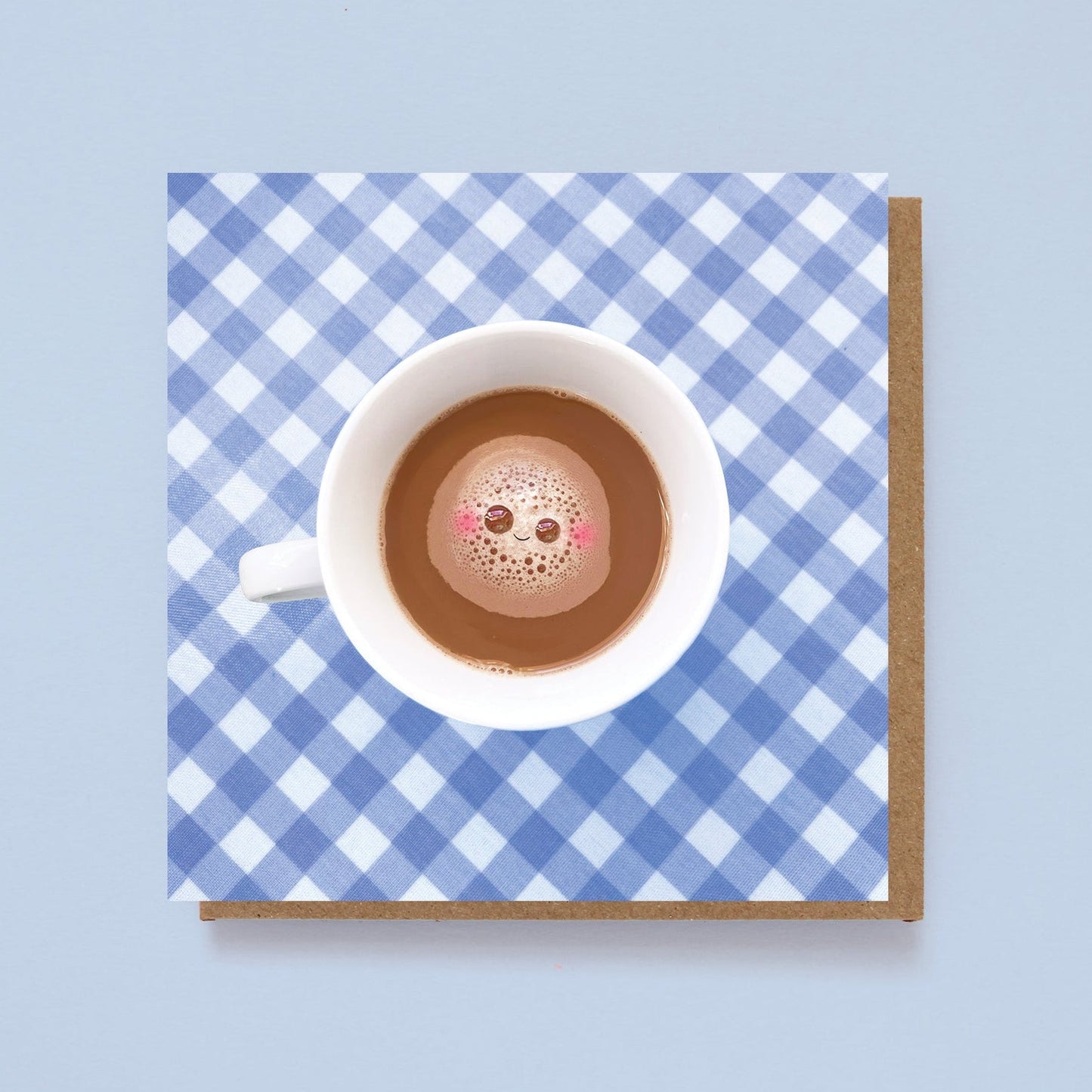 A cute cup of Coffee with a smiley face
