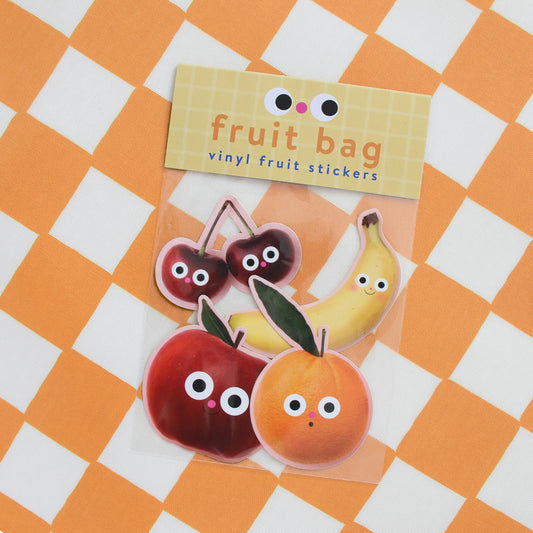 Fruit Bag Vinyl Stickers