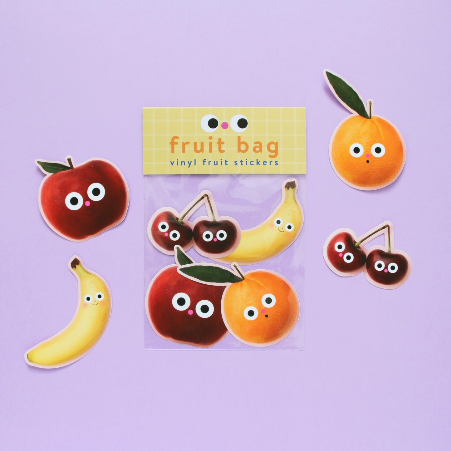 Fruit Bag Vinyl Stickers