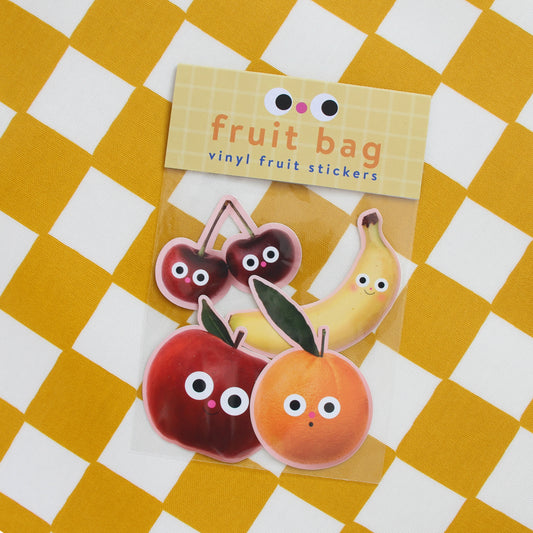 Fruit Bag Vinyl Stickers